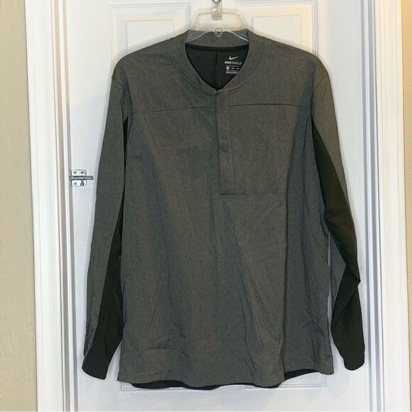 Nike Golf Shield Jacket Mens Green 1/4 Zip Windbreaker Pullover Size XXL - Picture 3 of 9